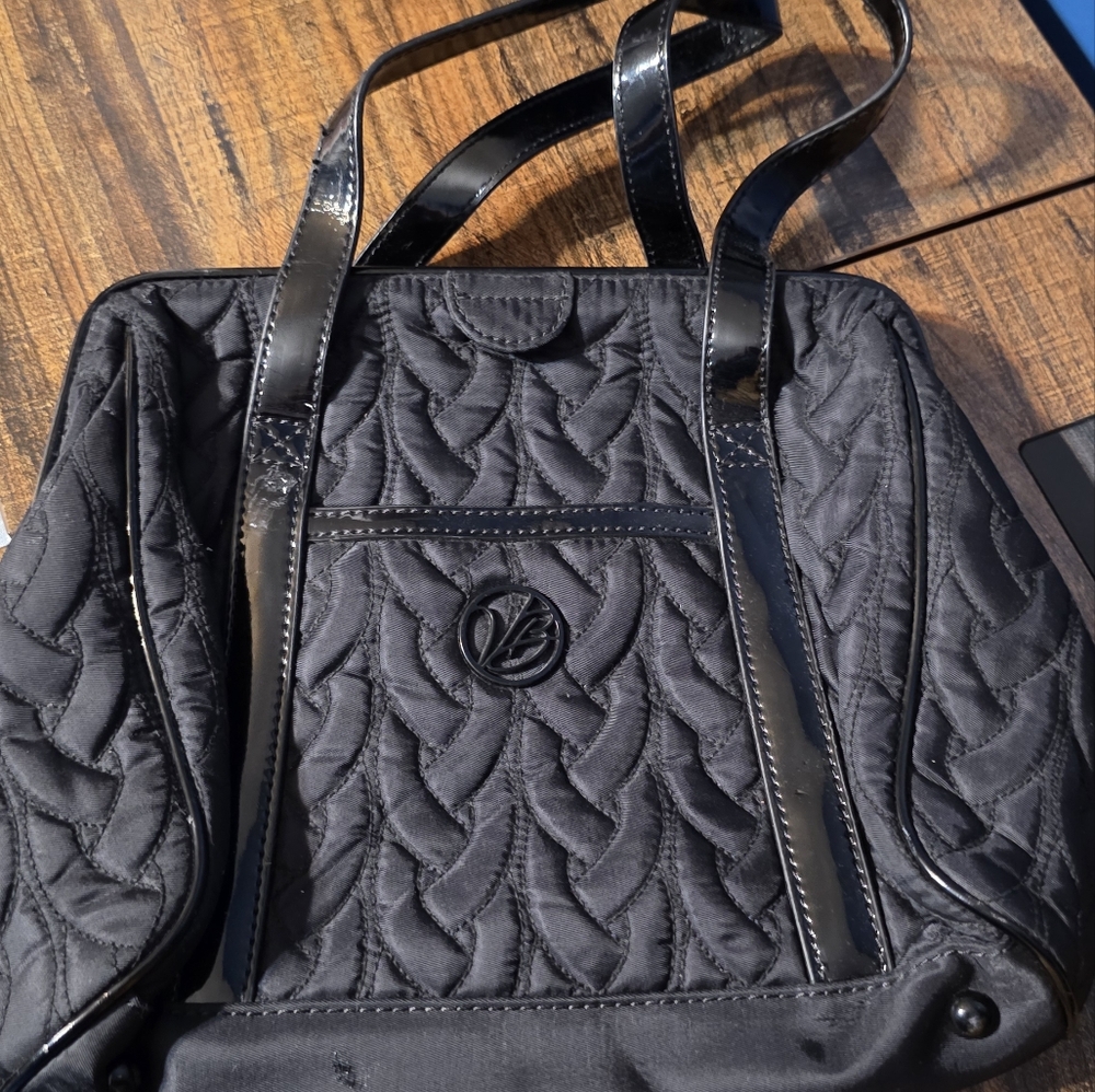 Vera Bradley Black Quilted Handbag